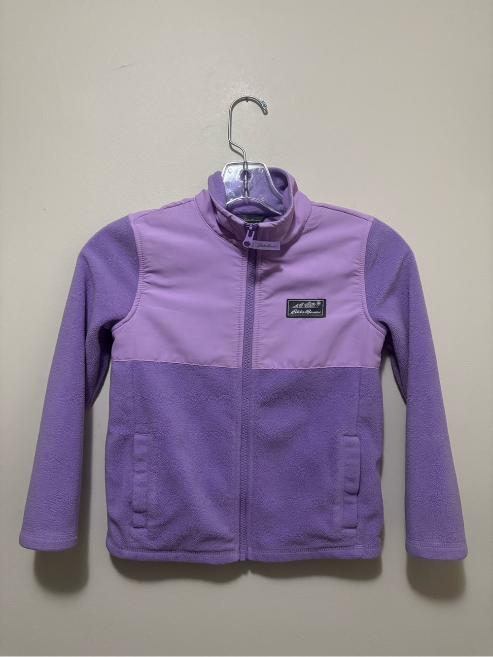 Eddie Bauer Kids Purple Fleece Full-Zip Jacket (Size S/P 6)
